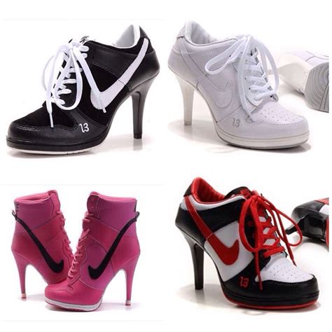 nike sneaker high heels